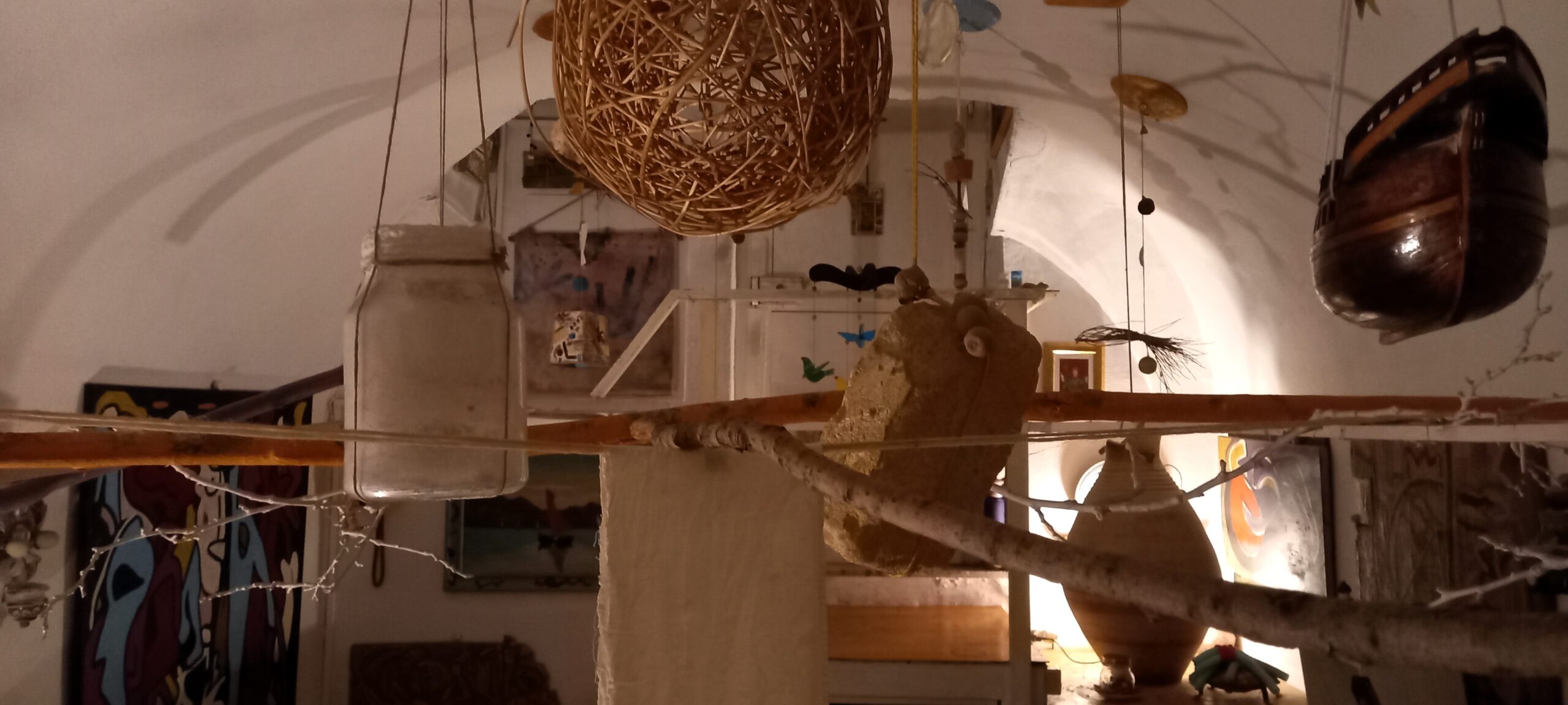 il sapere delle colombe mezzanine living studio contemporary artist in sicily